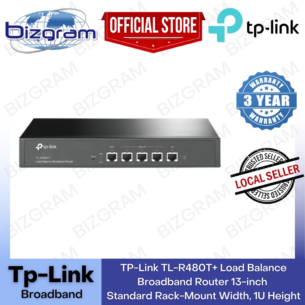 TPLink TLR480T+ Load Balance Broadband Router 13inch Standard Rack