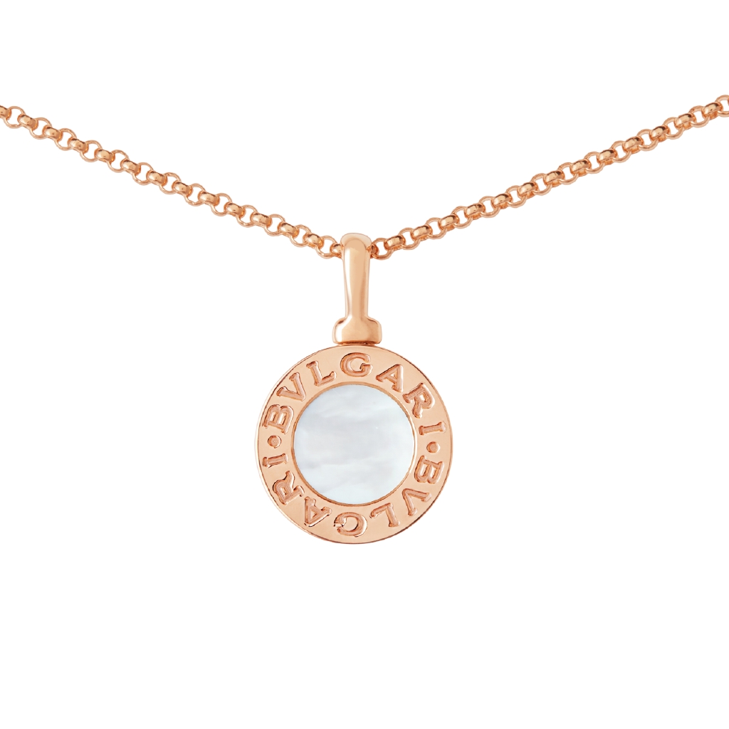 bulgari gold necklace with pendant