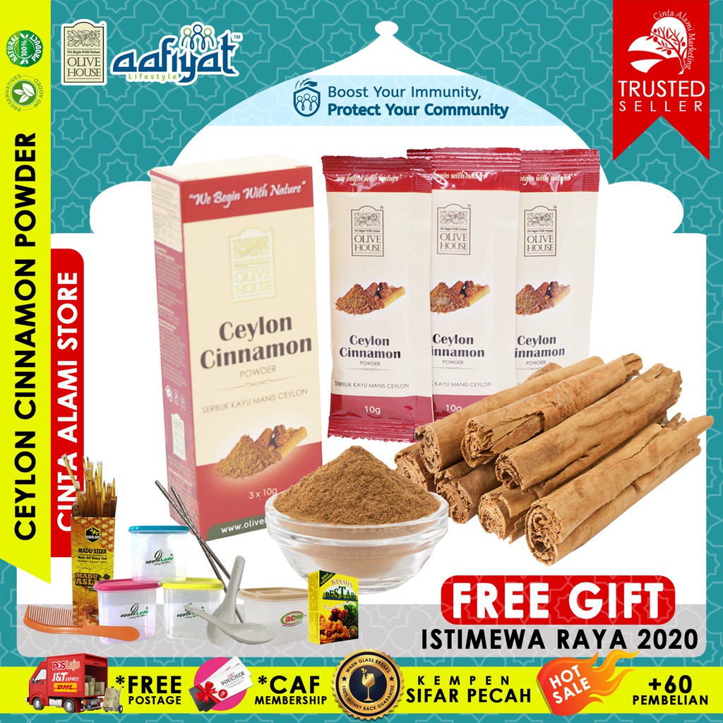 Serbuk Kayu Manis Ceylon Cinnamon Olive House Free Gift Free Postage Ceylon Cinnamon Powder Singapore