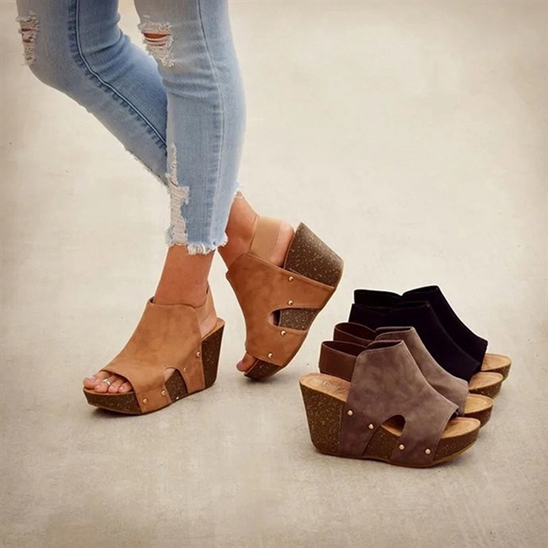 platform heels slippers