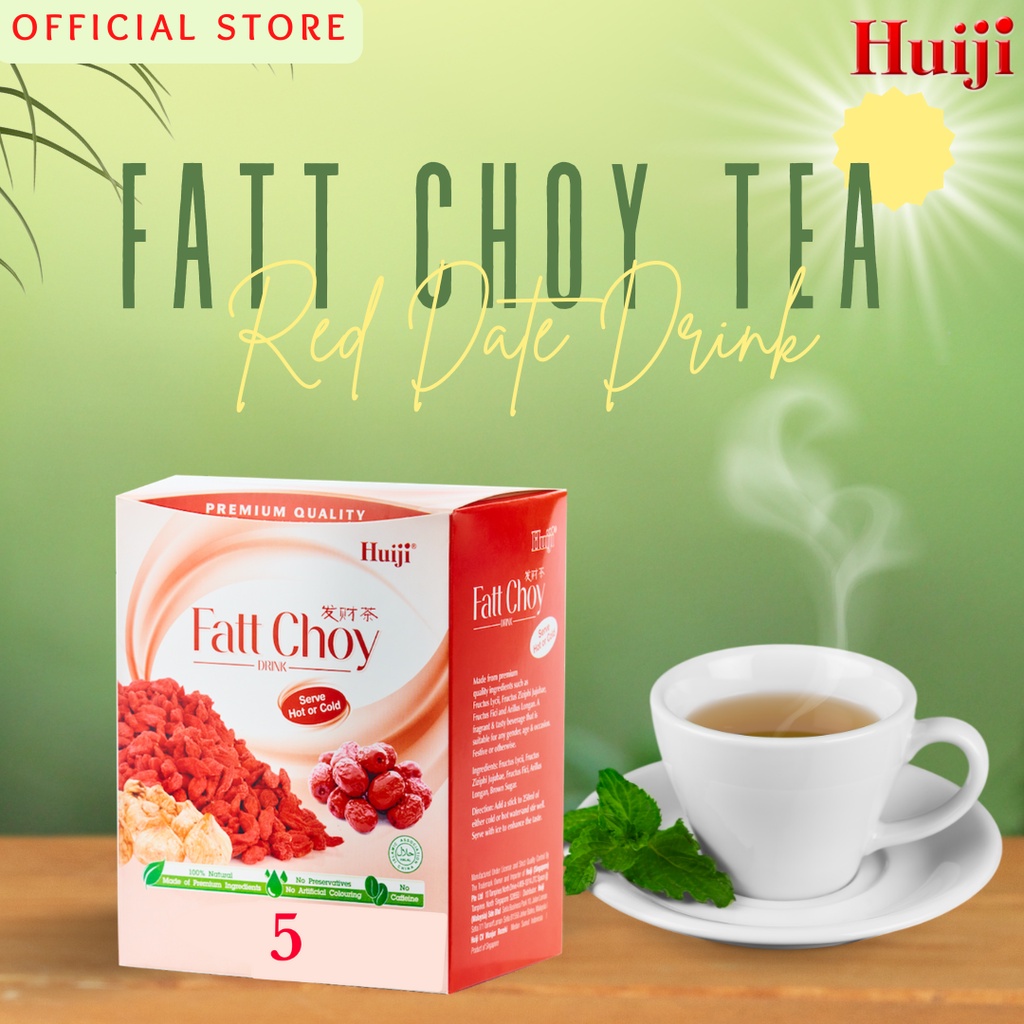 Huiji Fatt Choy Tea (Instant Red Date Tea) (5 sachets) | Shopee Singapore