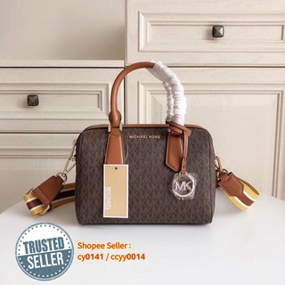 hayes large saffiano leather satchel