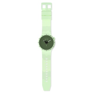 Swatch Big Bold Bioceramic Forest Green Quartz 47mm Watch #1
