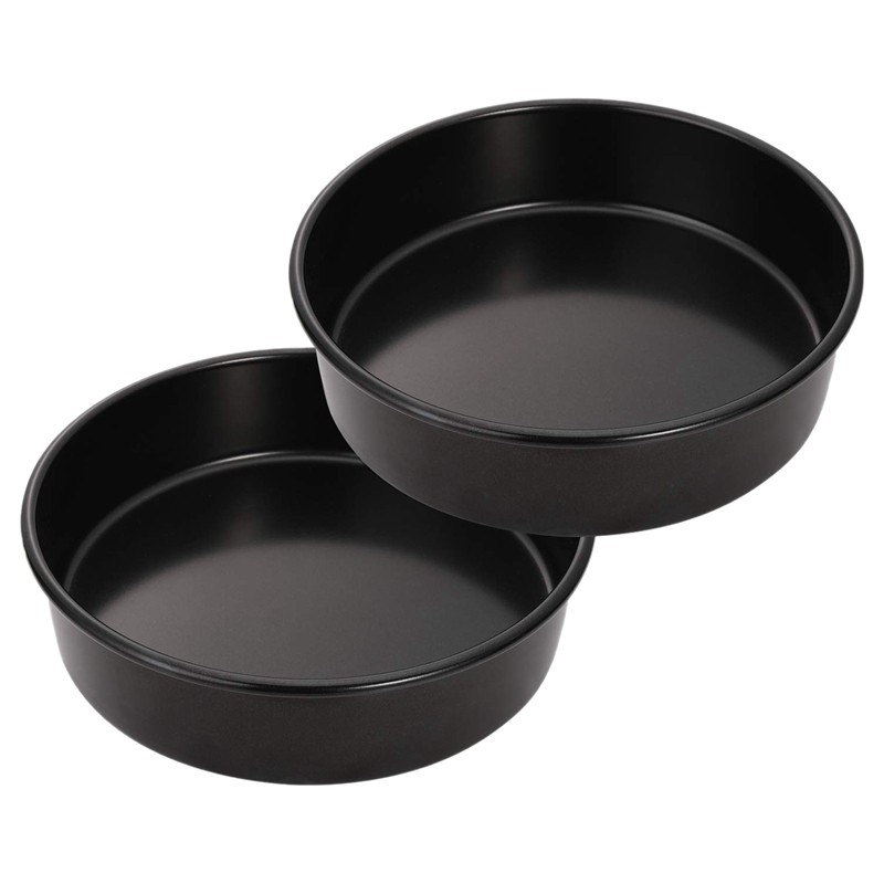 2 Pack 6 Inch Round Pan Set Nonstick Baking Cake Pans Dishwasher Safe
