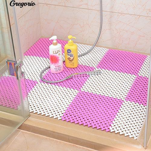 Plastic Drain Holes Non Slip Bathroom Toilet Kitchen Shower Mat