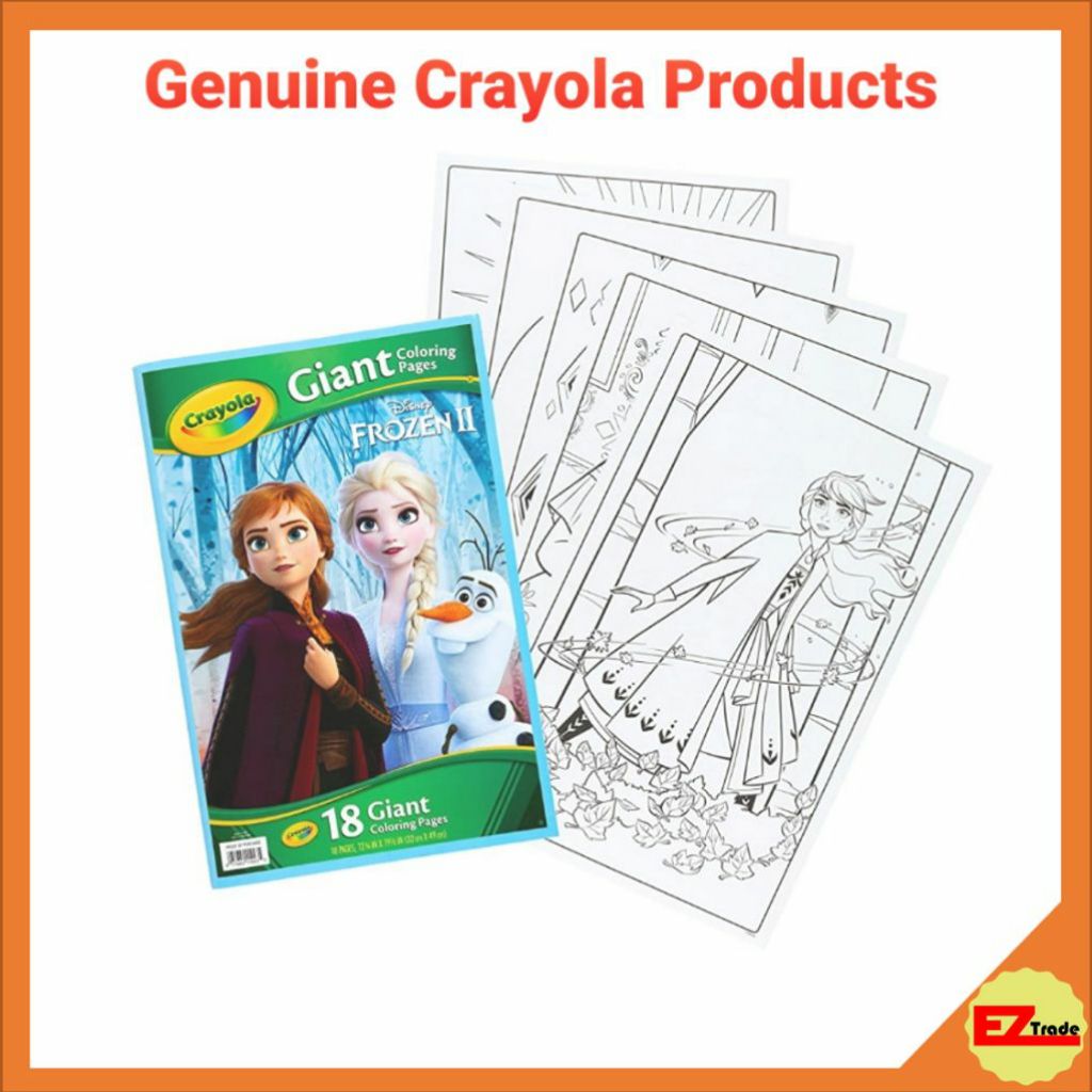 Crayola Disney Frozen 2 Giant Coloring Book 41993 | Shopee ...