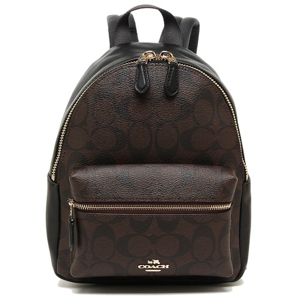 mini charlie backpack in signature canvas