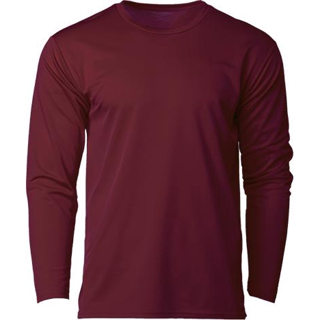 maroon dri fit long sleeve