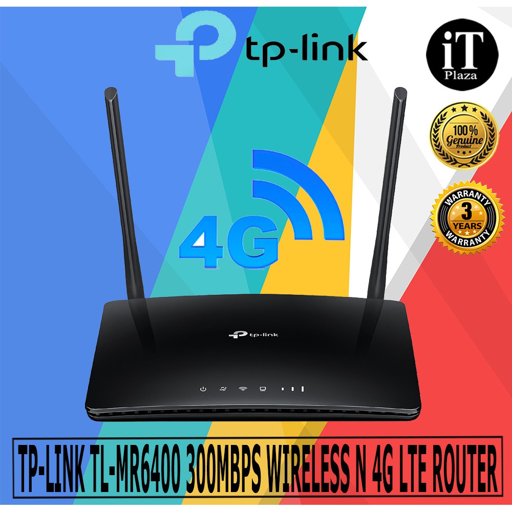 Tp Link Tl Mr6400 300mbps Wireless N 4g Lte Router Support Maxis Celcom Umobile Digi Shopee Singapore