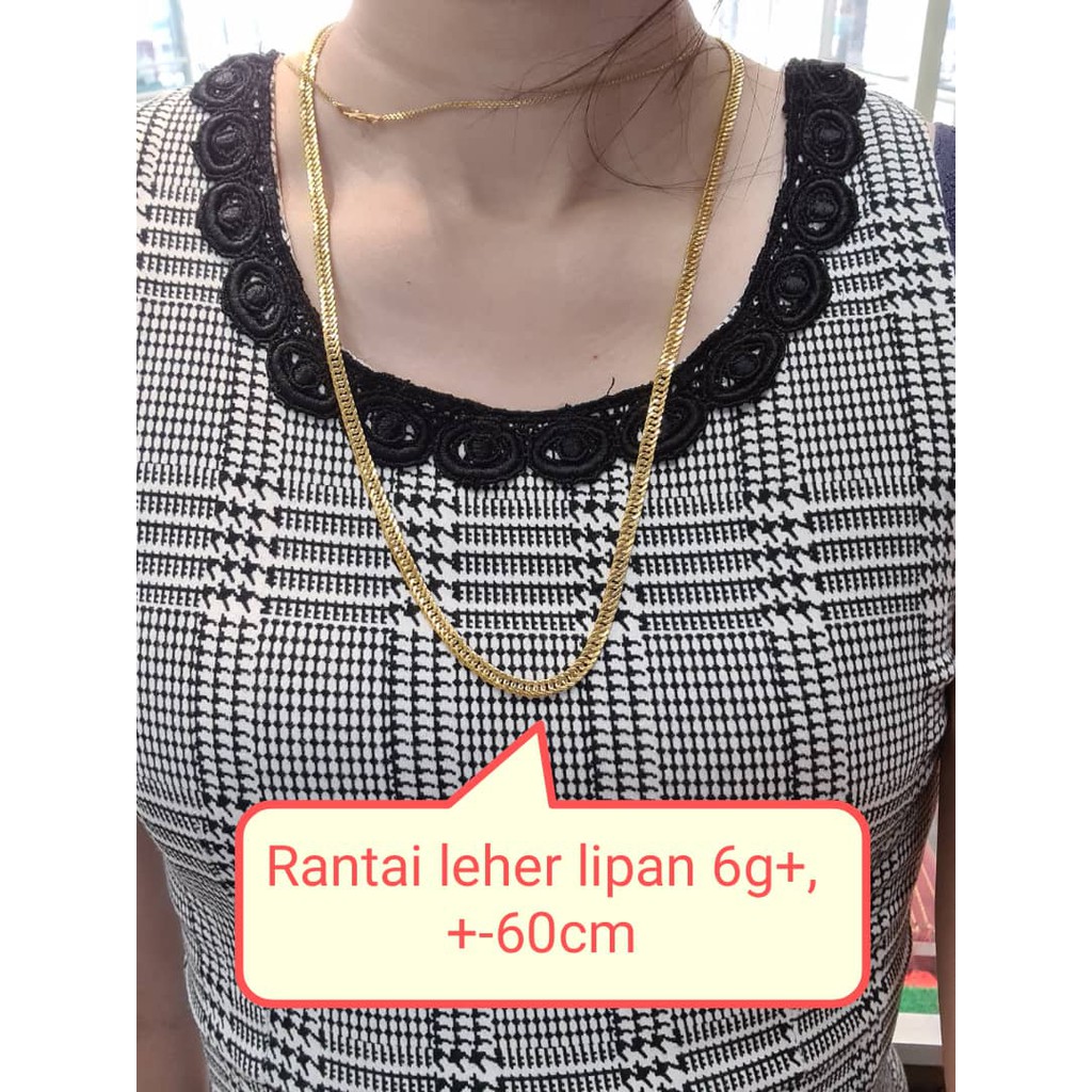 Shop Malaysia Wing Sing Gold Empty Centi Chain Neck Chain 916 916 Gold Centi Chain Shopee Singapore