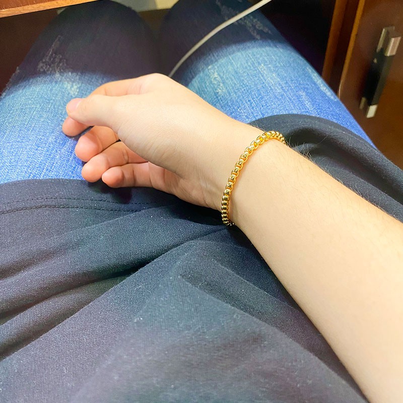 Image of jewellery emas cop 916 gold bracelet kids bracelet emas korea bracelet gold plated bracelet 916 gold bracelet #6
