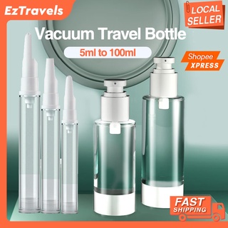 [SG]Vacuum Bottle Spray Lotion Bottle Portable Luggage to take Toiletries Pump Bottle Travel Bottle Set/Travel Container