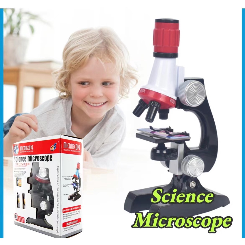 SG Seller Science Kits for Kids Microscope Beginner Microscope Kit LED