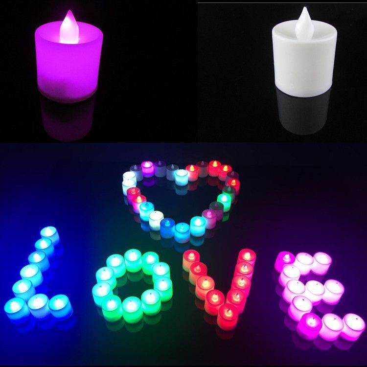 24pcs Flameless LED Tealight Tea Candles Wedding Light Romantic Candles Lights