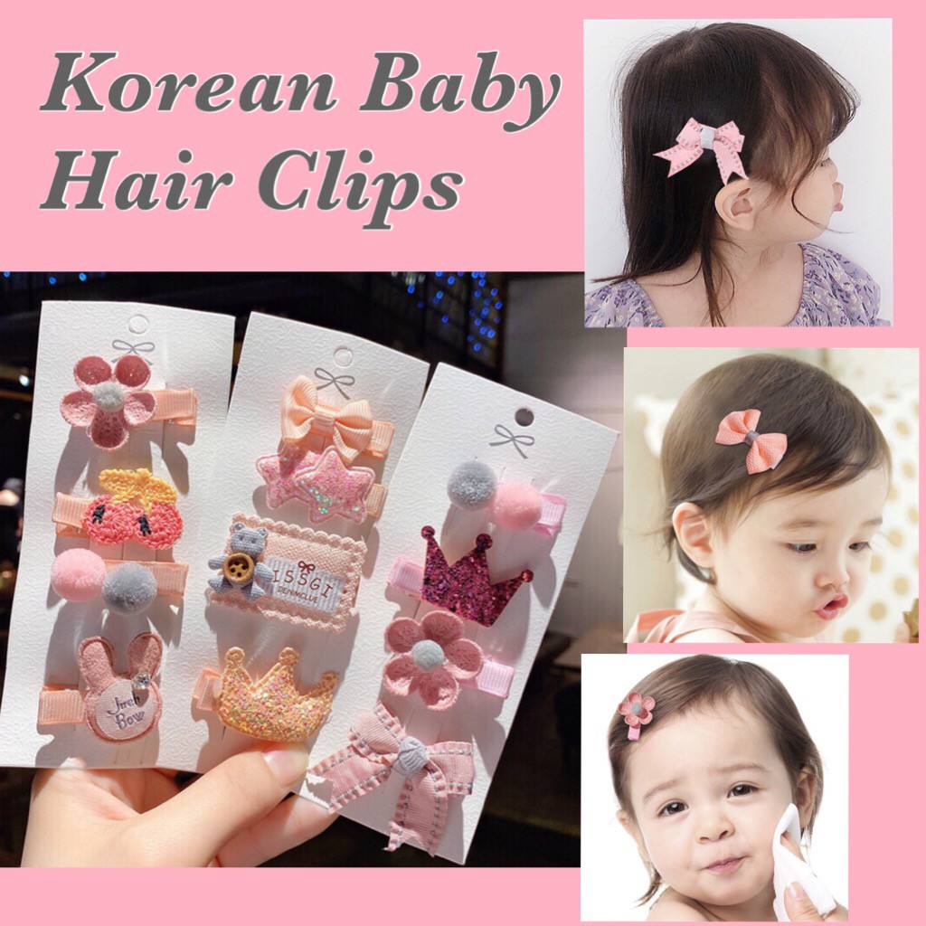 CNY(SG Ready Stock)Korean Baby Hair Clips Set🎀Princess Crown🎀Bowknot Hair  Clip🎀Hairpin🎀Cute Kids Hair Accessories | Shopee Singapore