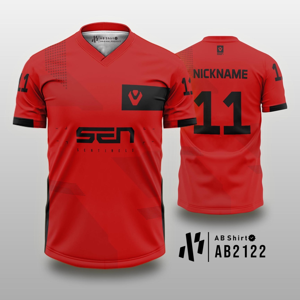 Ab2122 Valorant Esport Sentinel Jersey Shopee Singapore