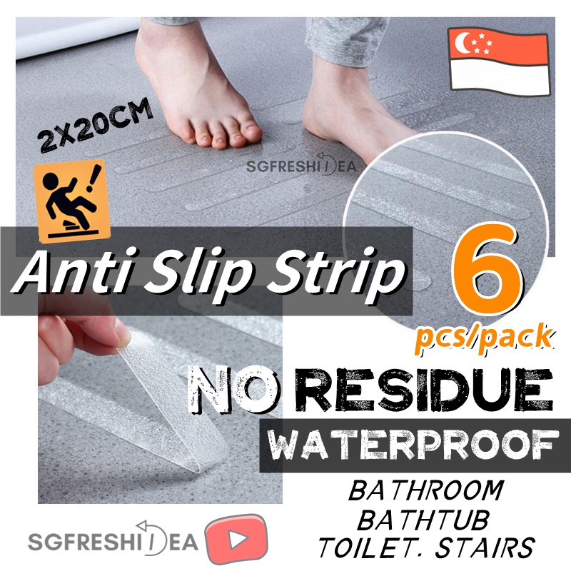 Bathroom Anti Slip Shower Floor Strip Sticker Toilet Stickers Tape Anti