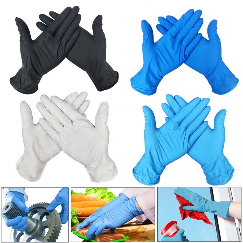 20/50/100 PCS Disposable Nitrile Gloves Latex Dishwashing/Kitchen