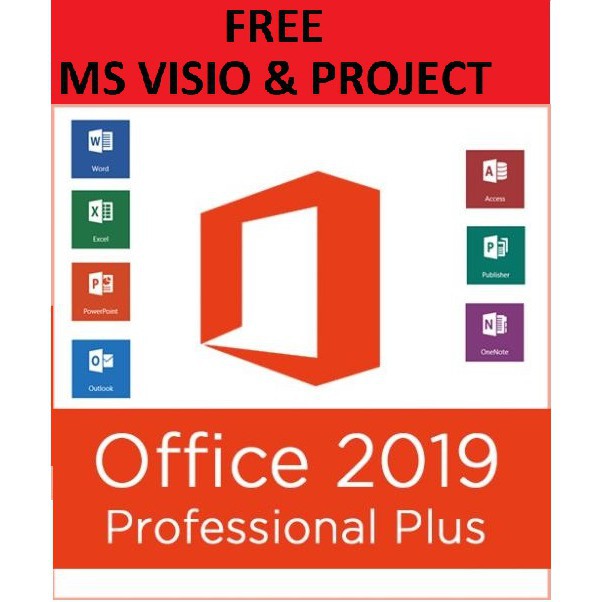 Genuine Microsoft Office Pro Plus 2019 2016 2013 2010 For Windows