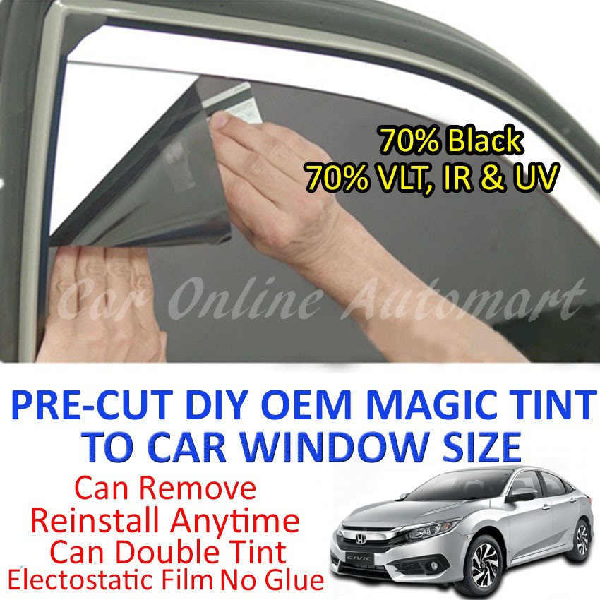 Magic Tinted Solar Window Black Honda Civic Fc 2016 2018 5 Window Shopee Singapore