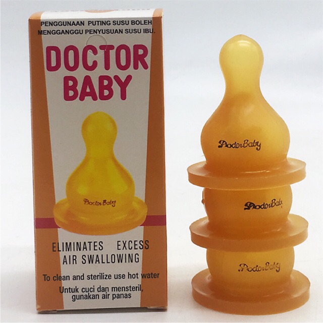 Shop Malaysia Doctor Baby Transparent Teats Nipple Puting Susu 3 Pcs Shopee Singapore