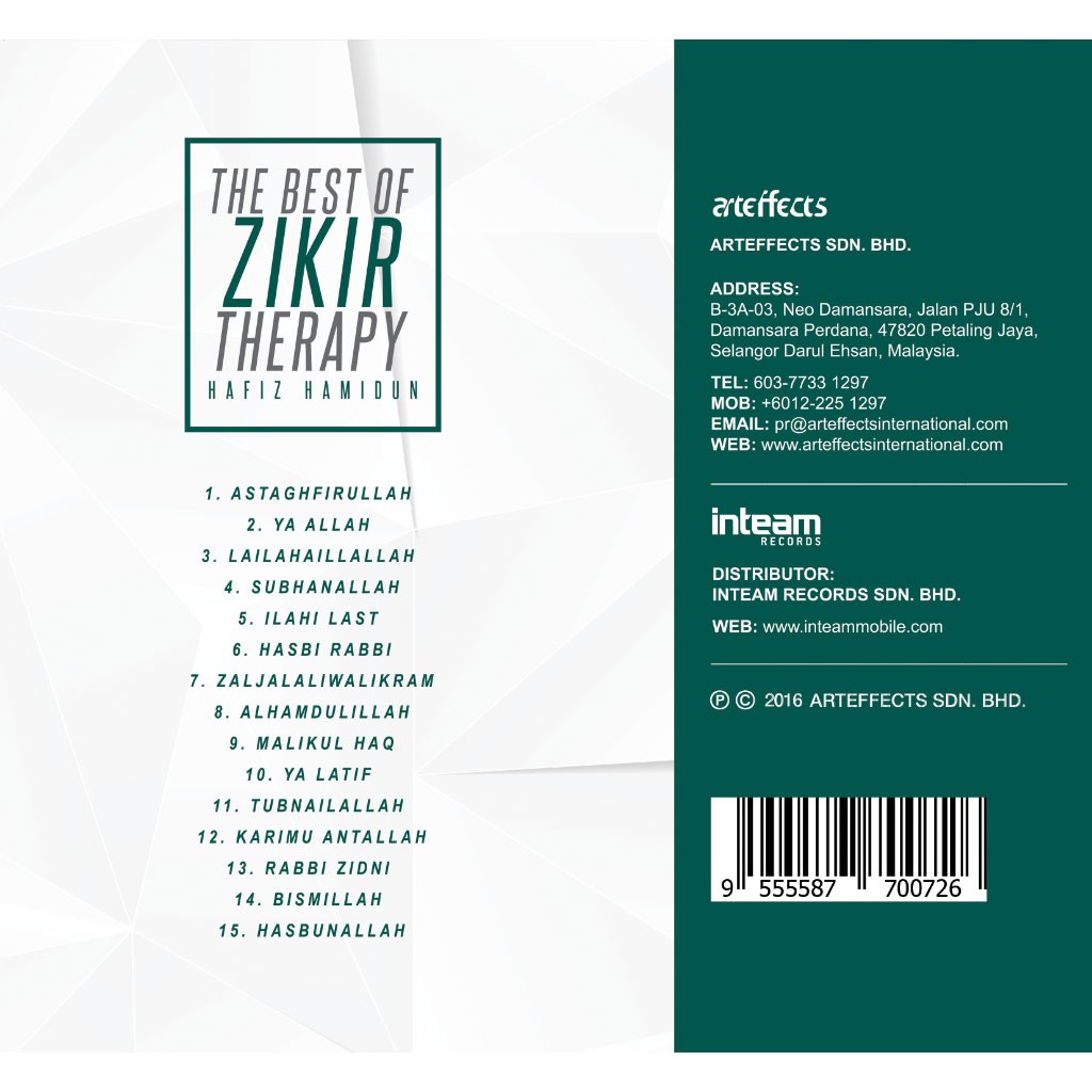 Cd The Best Of Zikir Theraphy Shopee Singapore
