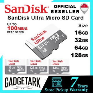 [SG] SanDisk Ultra Micro SD Card 16 | 32 | 64 | 128GB MicroSD card 100MB/S Memory Card