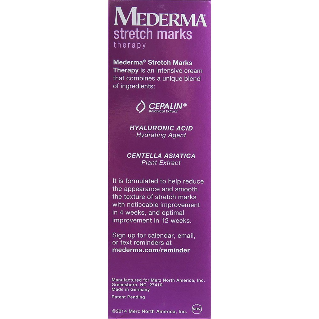 mederma stretch marks therapy ingredients