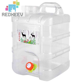 Redkeev 10L 15L 5L Portable Water Container with Faucet for Camping Hiking Picnic Driving #0