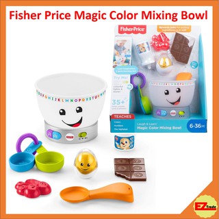 Mattel Fisher-Price Laugh & Learn Magic Color Mixing Bowl, Musical Baby Toy GJW20 #0