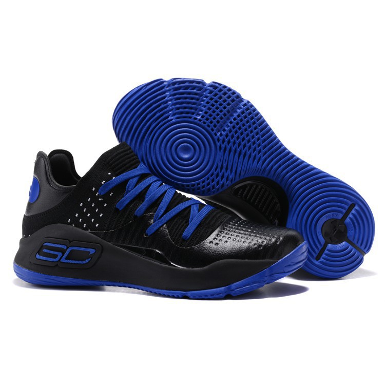 Under Armour Curry 4 Low Black Blue 