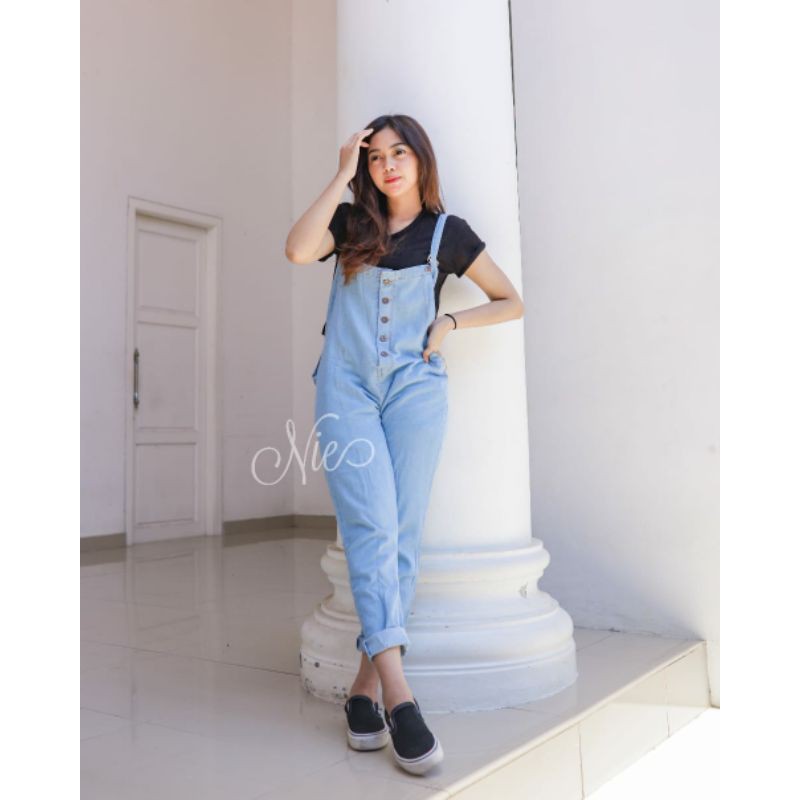 Grosir Solo Solo Denim Jumpsuit Jeans Overall 124 Julie Shopee Singapore