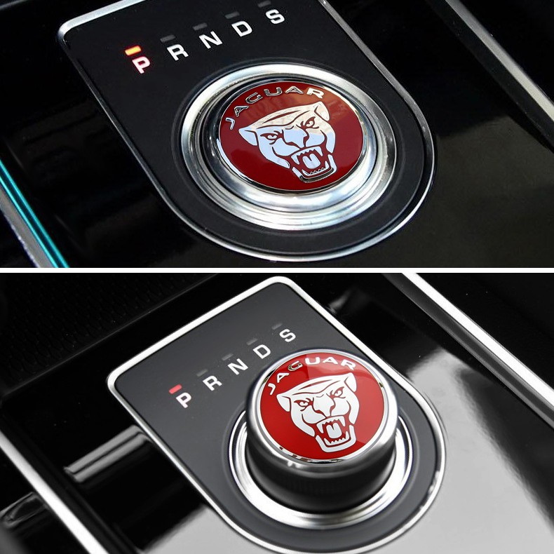 3D Metal Gear Luxury Shift Knob Ring Cover Emblem Badge Trim Sticker Fit for Jaguar XF XE XJ XJL F-Pace