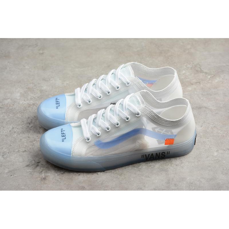 off white transparent shoes