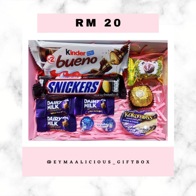 Chocolate For Gift Chocolate Box Bajet Rm 20 Shopee Singapore