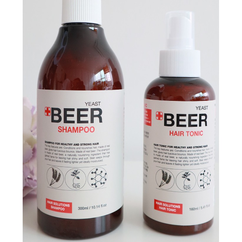 Homerose Beer Yeast Shampoo (300ml) / Conditioner (300ml) / Hair Tonic  (160ml) - Shipping from Korea | Shopee Singapore
