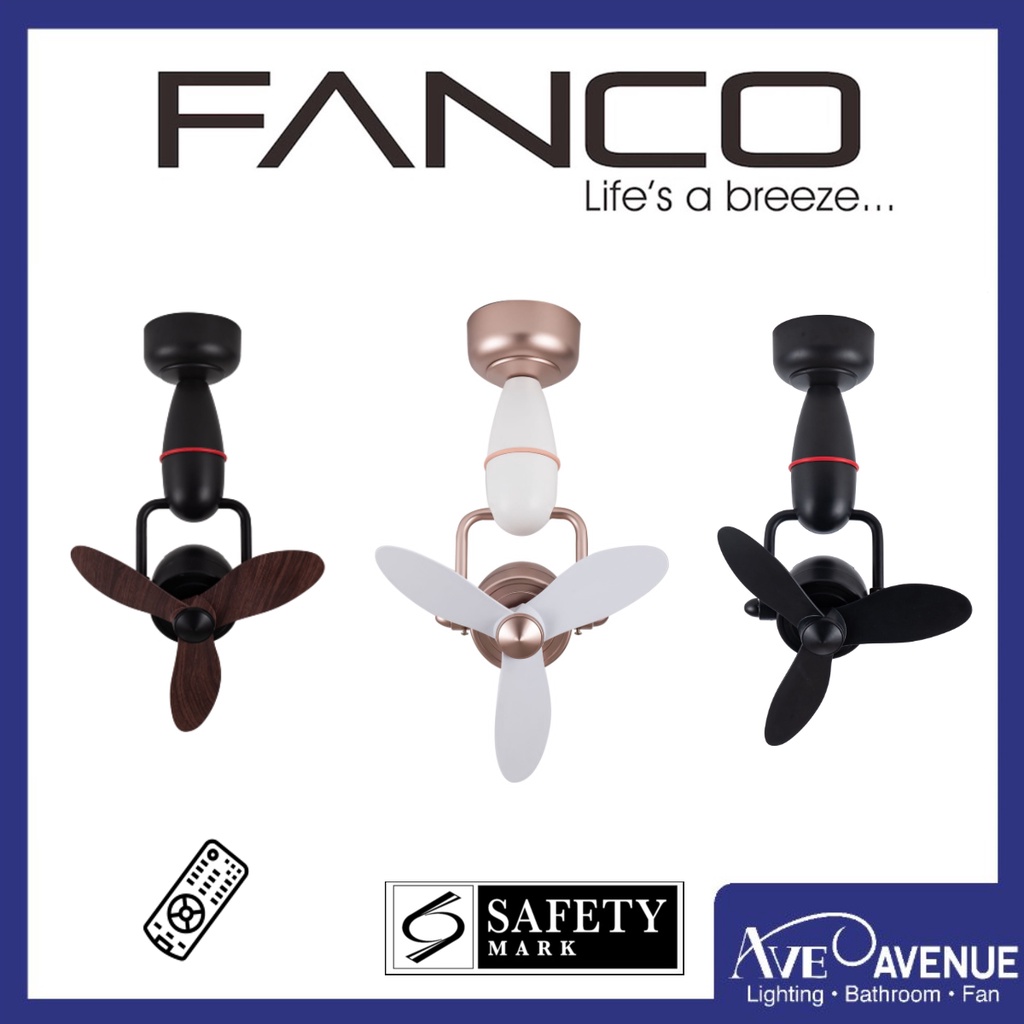 Fanco Tristar Nano 16 Inch DC Motor Corner Fan with Remote Control