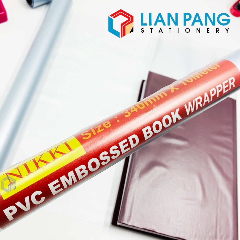 Text Book Exercise Book Wrapper PVC Embossed 5 or 10 Meter Shopee