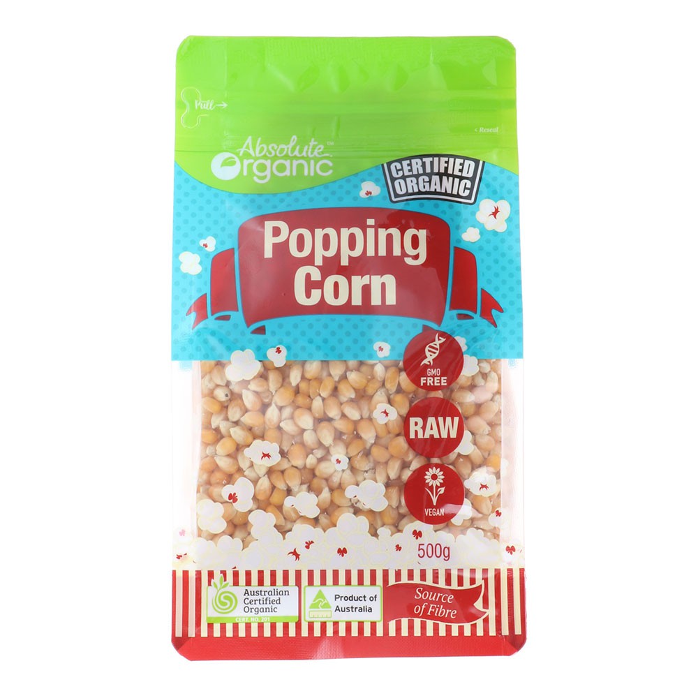 Absolute Organic Popping Corn, 300g WSHT [Australia](Expiry25/2/2023