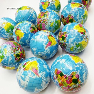 ✌Iy Earth World Map Globe Stress Relief Squeeze Hand Therapy Bouncy Ball Toy