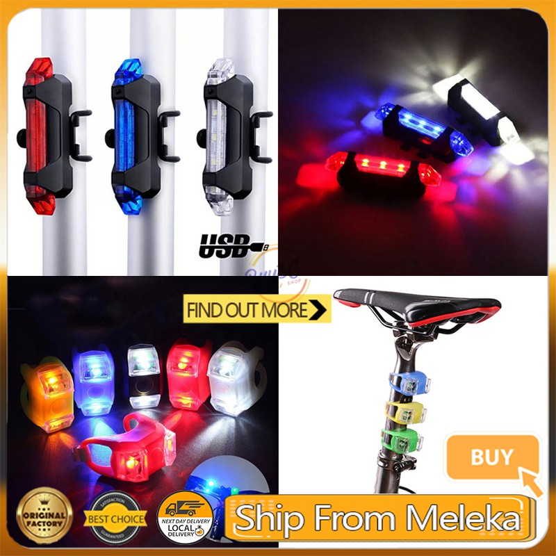 LED Bicycle Taillight Light Cycling Seat Fork Safety Warning Light MTB
