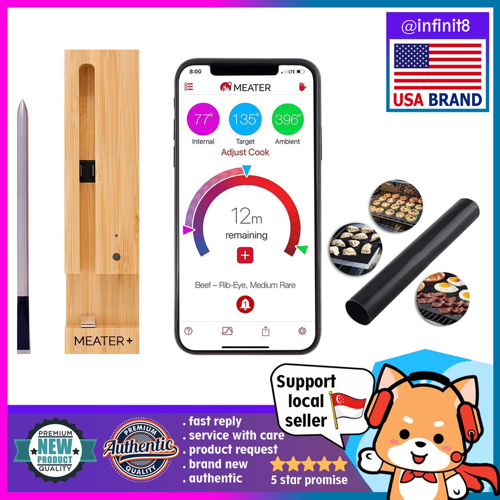 [sg stockUSA brand] New MEATER+165ft Smart Wireless Meat Thermometer