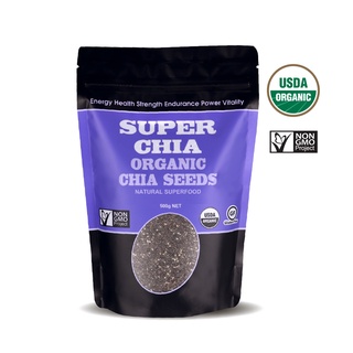 [6.6]Superchia Organic Chia Seeds - USDA-Certified 500g (Exp. 2025)