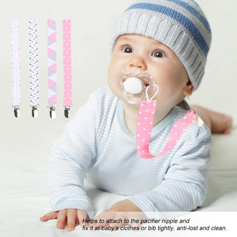 Infant Baby Anti-lost Dummy Soother Nipple Strap PLeash Holder Kid Pacifier Clip