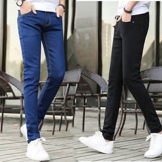 Image of Fashion Men'S Korean Slim Fit Men Long Jeans Skinny Denim Jeans Pant