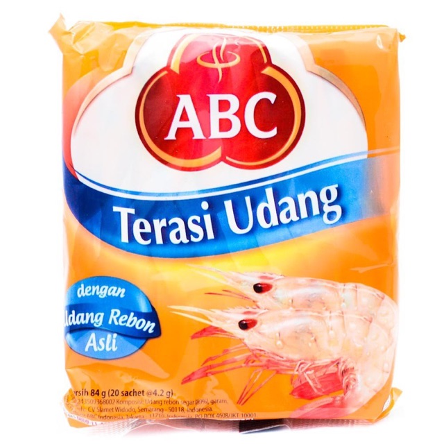 Shop Malaysia Abc Shrimp Terasi 20x4 2 Gr Shopee Singapore