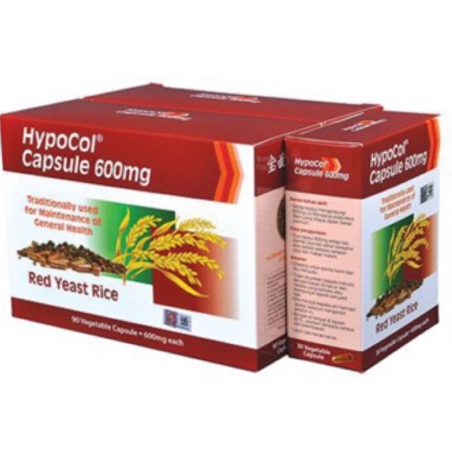 Hypocol capsule 600mg 90s x 2 Bottles + Free 30s Effective For Cholesterol Management