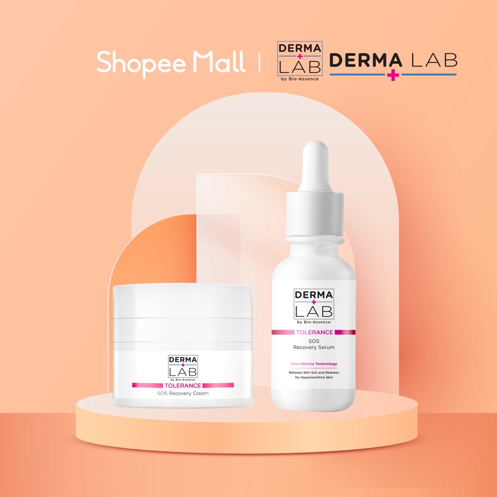 [Bundle of 2] DERMA LAB Tolerance SOS Recovery Serum and Cream Shopee