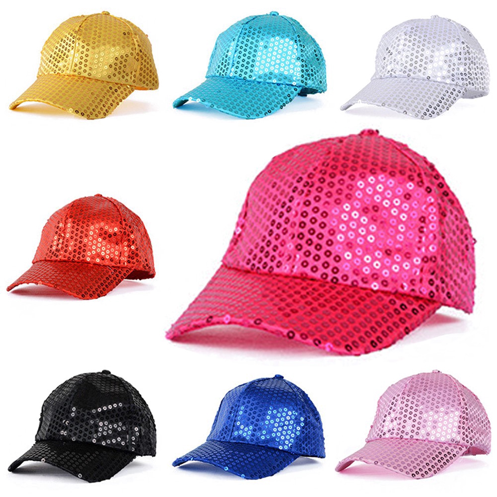 glitter sequin baseball caps