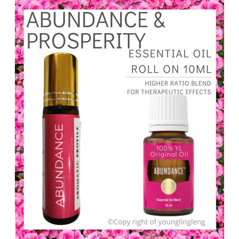 Shop Malaysia Abundance Yl Essential Oil Roll On 10ml Shopee Singapore